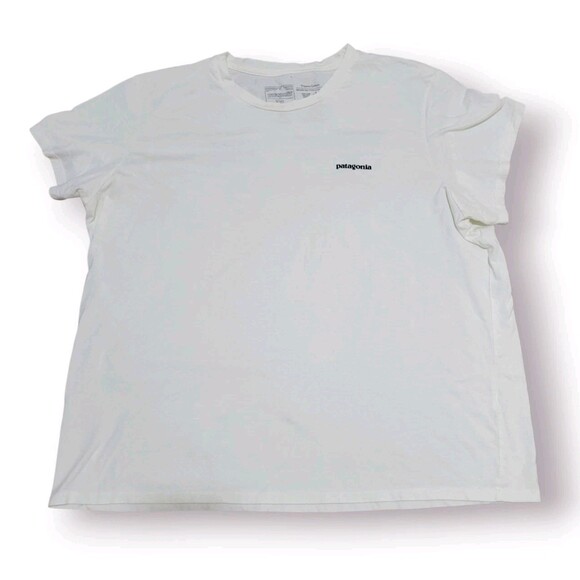 Patagonia Tops - Patagonia Womens Organic Tee 2XL White Save Our Home Planet